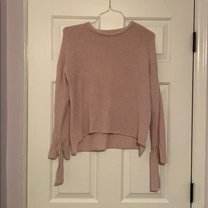 light pink sweater